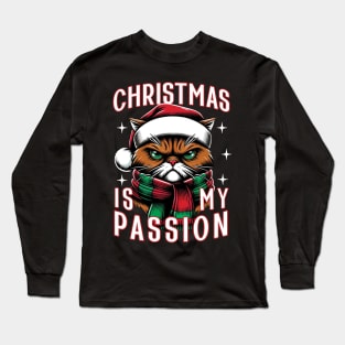 Christmas is my fashion - Catmas gift Long Sleeve T-Shirt